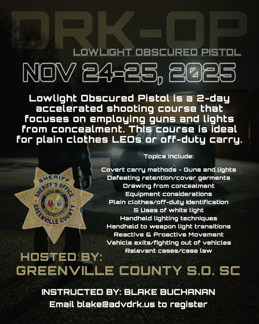 DRK-OP (Lowlight - Obscured Pistol)